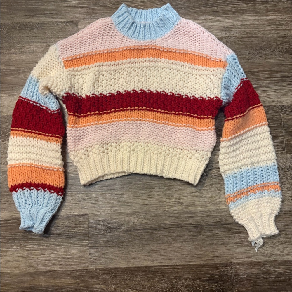 Altar'd State Multicolor Striped Sweater